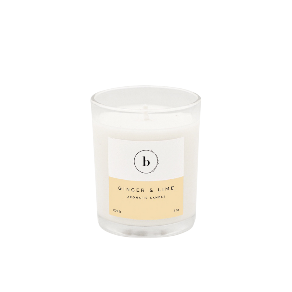 Ginger & Lime Soy Candle in Glass