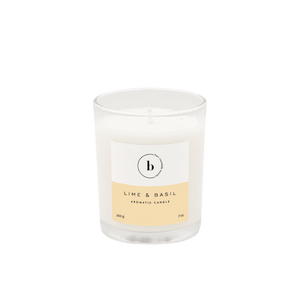 Lime & Basil Soy Candle in Glass