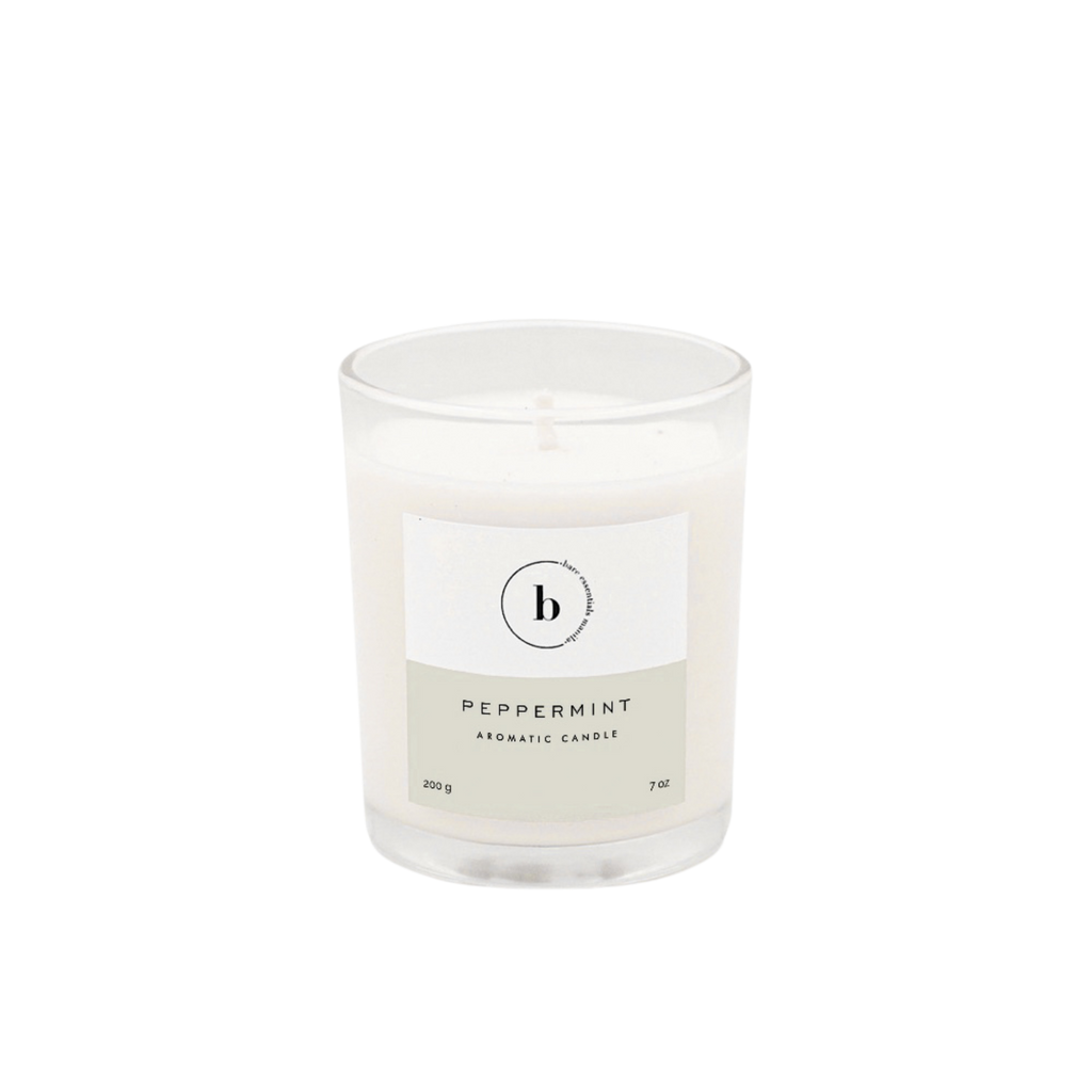 Peppermint Soy Candle in Glass