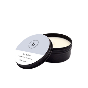 Clean Soy Candle in White Tin