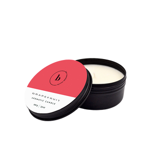 Grapefruit Soy Candle in White Tin