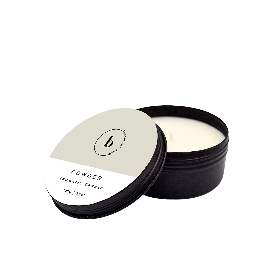 Powder Soy Candle in Tin